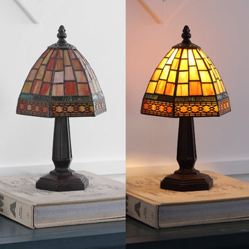 Carter Tiffany Style 12" LED Table Lamp - JONATHAN Y